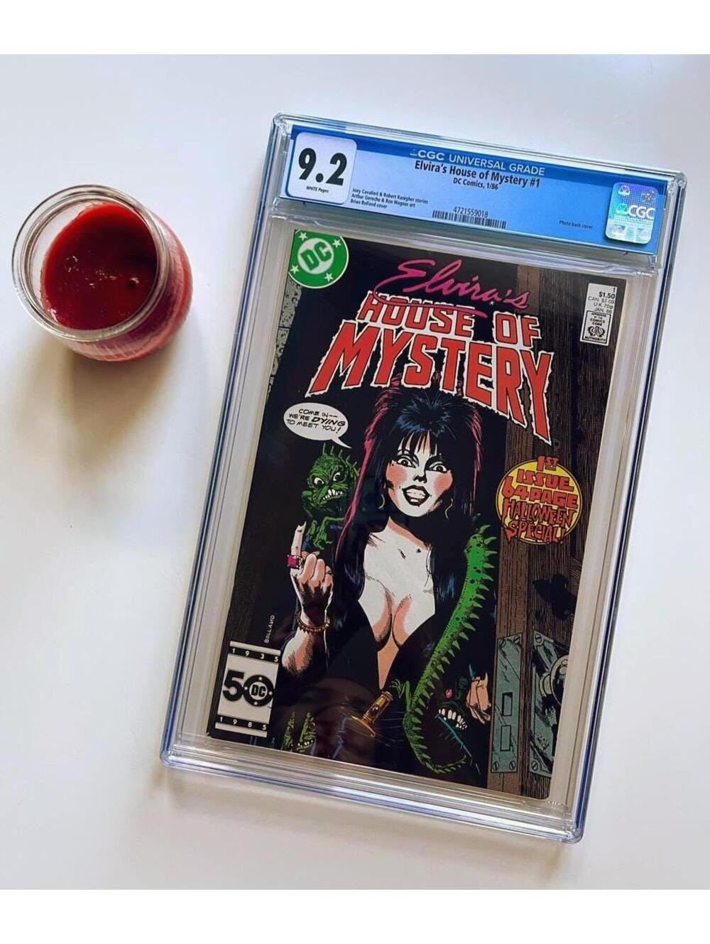 Elviras House of Mystery #1 CGC 9.2 (1986) Halloween Special - Graded Comic